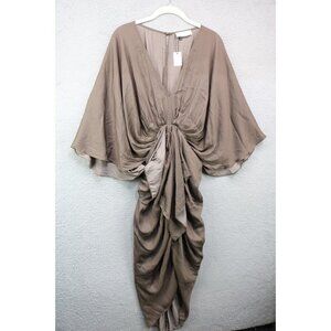 Accent Prone-The Label Kimono Sleeves Ruched Dress-Size Large-New w/Tags